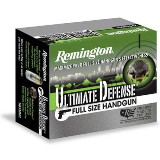 Remington Ultimate Defense Handgun Ammunition .45 Auto 230 gr BJHP 875 fps 20/ct