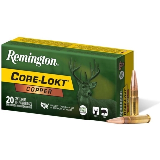 Remington Core-Lokt Copper Rifle Ammunition .300 Blackout 120gr CHP 2100 fps 20/ct