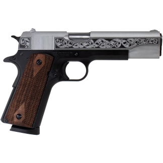 SDS Imports Tisas "Two Tone Filigree Stainless" 1911 A1 Service 45 Handgun .45 ACP 8rd Magazine 5" Barrel