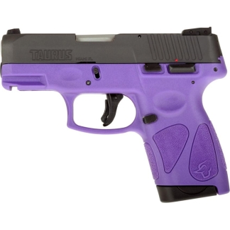 Taurus G2S Handgun 9mm Luger 7rd Magazines 3.2" Barrel Black Slide/Dark Purple Grip