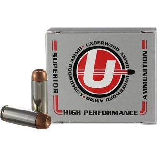 Underwood Ammo Handgun Ammunition .50 AE 300gr JHP 1580 fps 20/ct