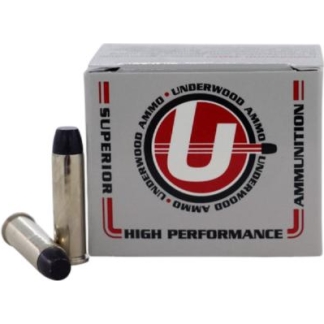 Underwood Ammo Lead Flat Nose Gas Check Handgun Ammunition 357 Mag 180gr LFN 784 fps 20/ct