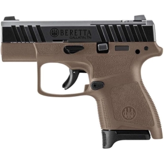 Beretta APX A1 Carry Handgun 9mm Luger 8rd Magazine 3" Barrel FDE with Black Slide