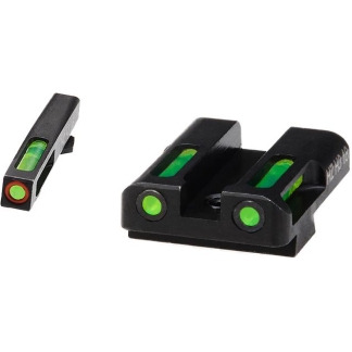 HIVIZ LiteWave H3 sight Green LitePipe/orange front ring fits Glock Models Chambered in 9mm Luger 40 S&W and .357 Sig