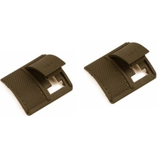 Weaver Short Locking Rail Panel Short - 1.6" Short 2 pk - Dark Earth