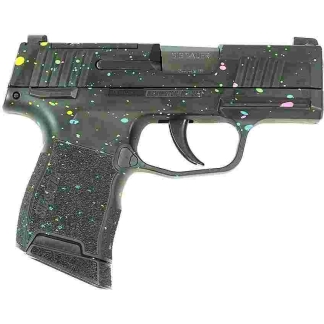 Sig Sauer "Multi-Color Paint Splatter" P365 Optic Ready Handgun 9mm Luger 10rd Magazines(2) 3.1" Barrel X-RAY 3 Sights Manual Safety