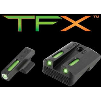 Truglo TFX Tritium/Fiber-Optic Day/Night Sights Fits Novak LoMount cut .260 Front / .450 Rear (1911 5" Govt. .45ACP) Ruger SR1911 Models (regardless o