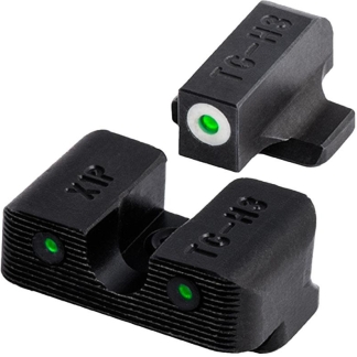 Truglo Tritium Pro Night Sights for Ruger SR9 SR9C SR40 SR40C SR45 - White Outline Front/Rear Green