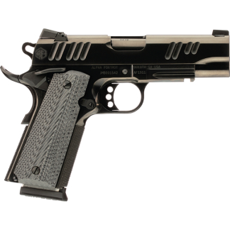 Alpha Foxtrot 1911 Handgun 45 Auto 7rd Magazine 4.25" Barrel Polished DLC Finish