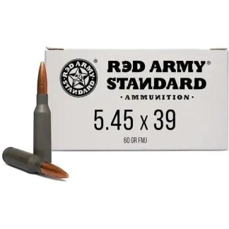 Century Arms Red Army Standard Rifle Ammunition 5.45x39 60gr FMJ Lead Core 30/ct