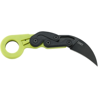 CRKT Provoke Zap Folding Knife 2 1/2" Hawkbill Blade Green