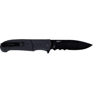 CRKT Ignitor Assisted Folding Knife 3-1/2" Drop Point Blade Black with Veff Serrations