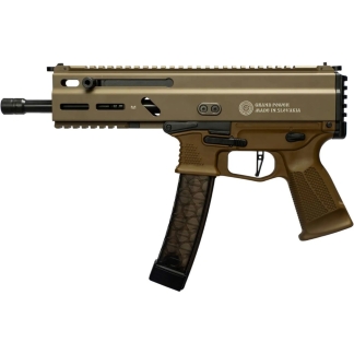 Grand Power Stribog SP9A1 Pistol - FDE | 9mm | 8" Threaded Barrel | 30rd