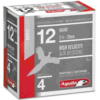 Aguila Ammunition 12ga Birdshot 2.75 inch Shotgun Shells - #4 Shot | 1.25oz | 1330 fps | 25rd Box