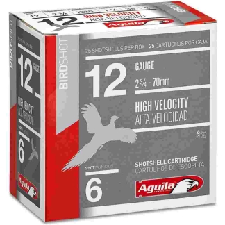 Aguila Ammunition 12ga Birdshot 2.75 inch Shotgun Shells - #6 Shot | 1.25oz | 1330 fps | 25rd Box