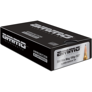 Ammo Inc Signature Hunt .300 Win Mag Rifle Ammo - 180 Grain | Super Shock Tip | 20rd Box