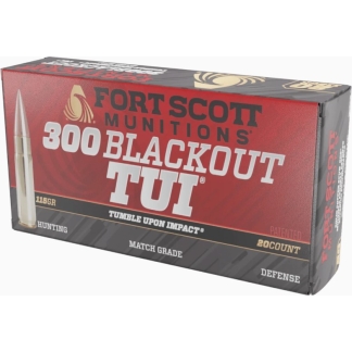 Fort Scott Munitions 300 Blackout Rifle Ammo - 115 gr | TUI | 20rd Box