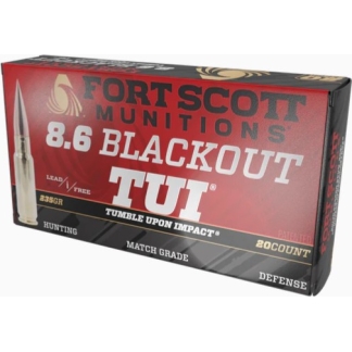 Fort Scott Munitions 8.6 Blackout Rifle Ammo - 235gr | 20rd Box