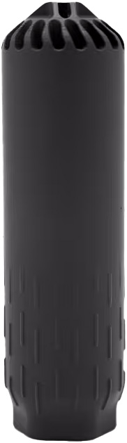 HUXWRX Flow 556K suppressor kit, 5.5 in length, 1.6 in diameter, black Cerakote finish