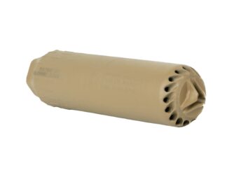 HUXWRX FLOW 556 Ti suppressor FDE with 1/2x28 flash hider