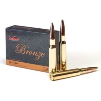 PMC Bronze .50 BMG Rifle Ammo - 660 Grain | FMJ-BT | 10rd Box