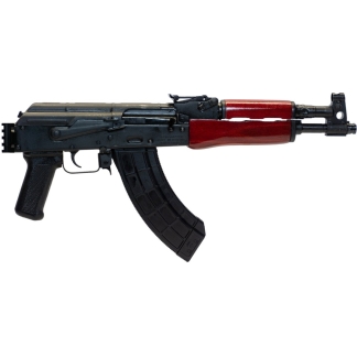 Century Arms Romanian Draco Stamped AK-47 Pistol - Black | 7.62x39 | 12.25" Barrel | Red Wood Handguard