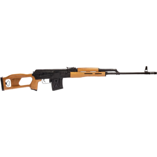 Century Arms PSL 54 AK-47 Rifle - Black | 7.62x54R | 24.5" Chrome Lined Barrel | Wood Furniture w/ Skeletonized Wood Stock | RAK-1 Enhanced Trigger