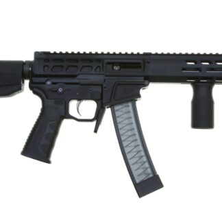 Wraithworks WARSCORP9 Side-charging AR SBR - Black | 9mm | 8.5" Barrel | 7" M-LOK Rail | Accepts Scorpion Mags | BCM Stock