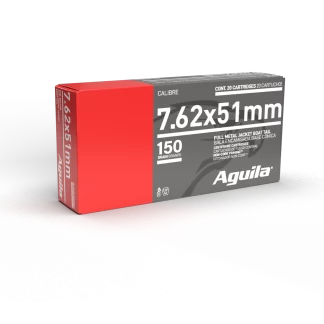 AGUILA 7.62 X 51MM 150GR FMJBT 20RD BX 25 BXS PER CS