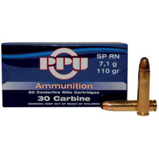 PPU 30 CARBINE SP 110GR 50RD BOX 10 BOXES PER CASE