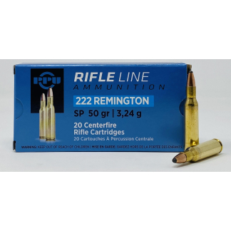 PPU 222 REM 50GR SP 20RD BOX 50 BOXES PER CASE