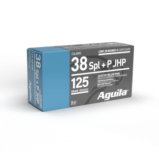 AGUILA 38 SPL JHP 125GR 50RD BOX 10 BXS PER CS