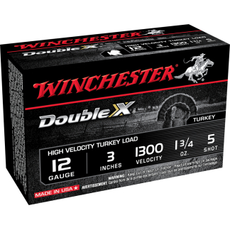 WINCHESTER DOUBLE X 12G 3" #5 1-3/4OZ 10RD BX 100RD CS