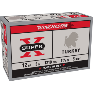 WINCHESTER SUPER X TURKEY 12GA 3" 1-7/8OZ #5 10RD BX 100RD CASE