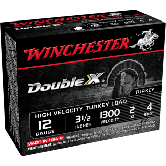 WINCHESTER DOUBLE X 12G 3.5" #4 2OZ 10RD BX 100RD CS