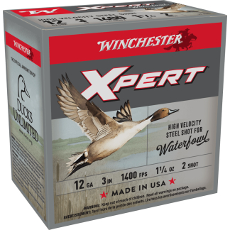 WINCHESTER XPERT STEEL SHOT 12GA 3" 1 1/4OZ #2 SHOT 25RD BOX 250RD CASE