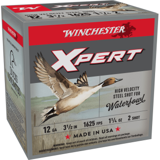 WINCHESTER XPRT STL 12G 3.5" #2 HV WTRFWL 1-1/4OZ 25/250