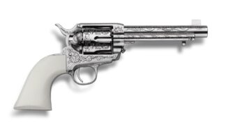 CIMARRON BAT MASTERSON FRONTIER .45LC 5.5" REVOLVER LASER ENGRAVED