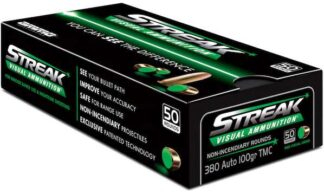 AMMO INC 380AUTO GREEN 100GR TMC 50RD BOX 1000 CASE