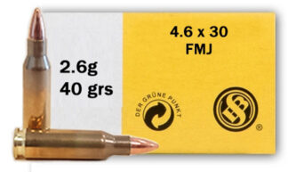 SELLIER & BELLOT 4.6X30 HK 40GR FMJ 40RD BOX 60 BOXES PER CASE