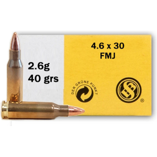 SELLIER & BELLOT 4.6X30 HK 40GR FMJ 40RD BOX 60 BOXES PER CASE