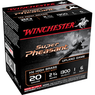WINCHESTER SUPER PHEASANT 20GA 2.75" 1OZ #6 25RDS COPPR PLTD