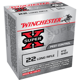 WINCHESTER SUPER X PEST CONTROL 22LR 25GR #12SHT 50RD BX 5000RD CASE