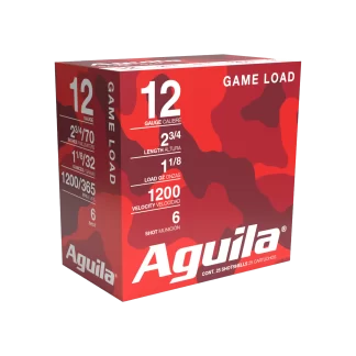 AGUILA 12GA 2 3/4" 1-1/8 OZ #6 25RD BX 10 BXS PER CS