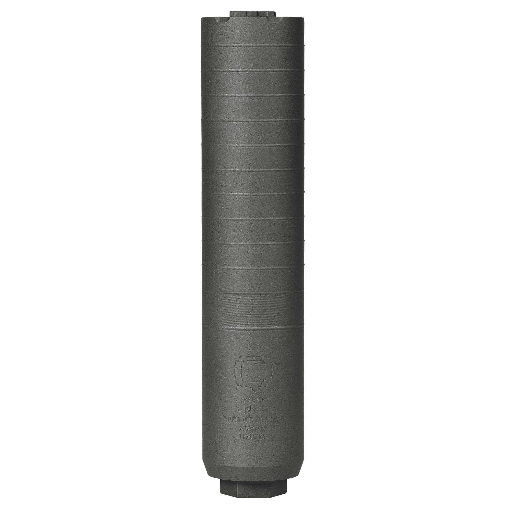 image-full-6986-d84790ee867fe3a45346ccf95e9a5323.jpg | ATFirearms Q Thunder Chicken 7.62mm titanium suppressor 1.75in OD 8.125in overall length
