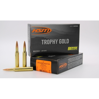 HSM AMMUNITION 270 WIN 130GR BERGER HNT 20RD BOX 20 BOXES PER CASE