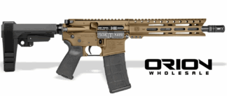 DIAMONDBACK DB15 5.56 10" PSTL BRNT/BRZ W/SBA3 BRACE 30RD MAG ORION EXCLUSIVE