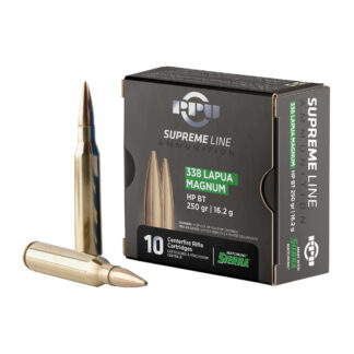 PPU .338 LAPUA MAGNUM SUPR HPBT 250G 10 RD BOX 20 BOXES PER CASE