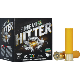 HEVI-SHOT HEVI-HITTER 20GA 3IN 7/8OZ #4 TUNGSTEN/STEEL 25 RD/BX 10 BX/CS