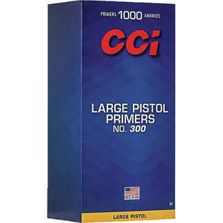 CCI 300 STD LARGE PISTOL PRIMER 100 RD/BX 10BX/BRICK 5 BRICKS/CS